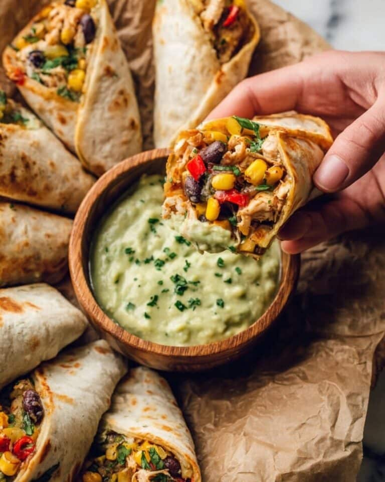 Chili’s Southwest Eggrolls with Avocado Ranch Dipping Sauce Recipe