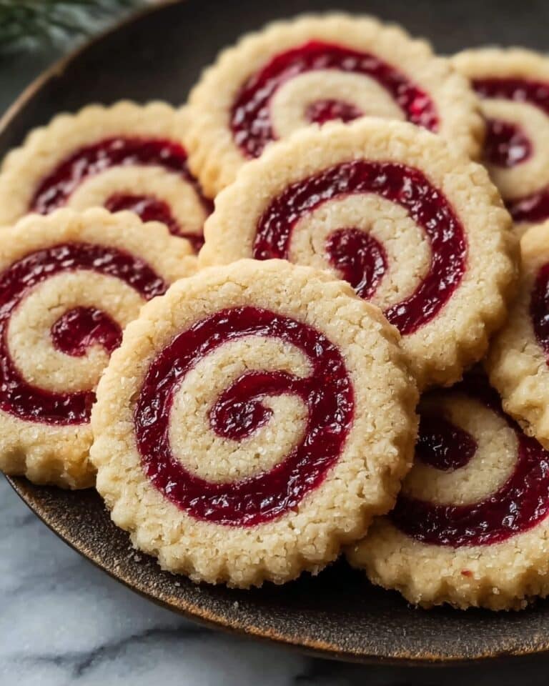 Raspberry Swirl Shortbread Cookies Recipe