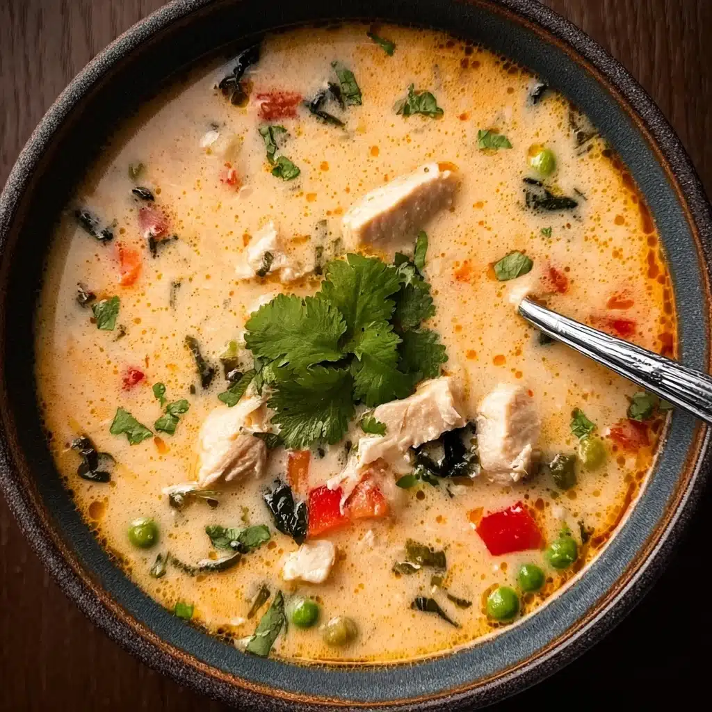 Creamy Chicken Poblano Soup Recipe - Recipe Image
