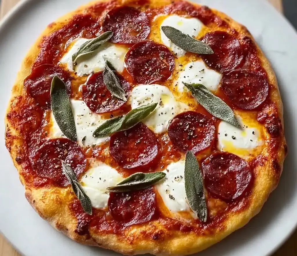 Hot Honey Pepperoni Ricotta Pizza Recipe
