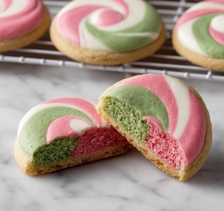 Strawberry Matcha Marble Cookies Recipe