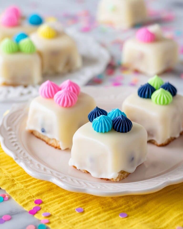 Lemon and Raspberry Petit Fours Recipe