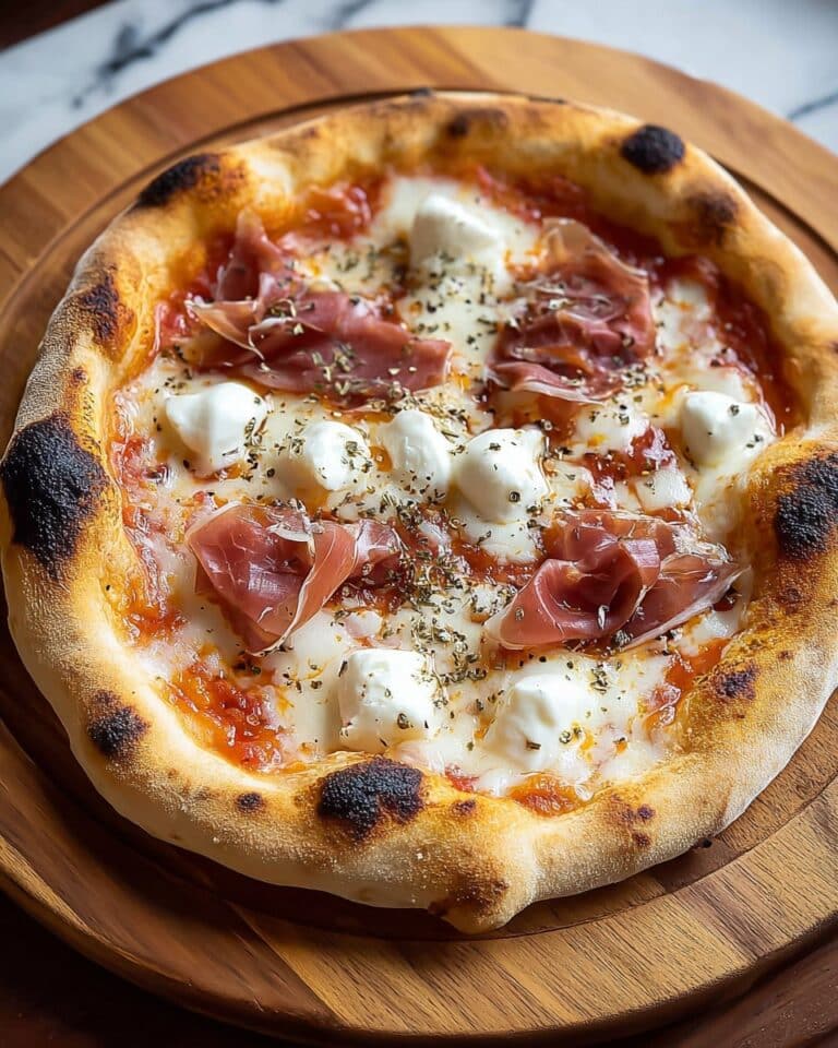 White Pizza with Prosciutto & Hot Honey Recipe