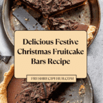 Festive Christmas Fruitcake Bars Recipe