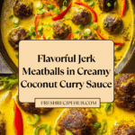 Jerk Meatballs In Coconut Curry Sauce Recipe