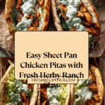 Sheet Pan Chicken Pitas with Herby Ranch Recipe