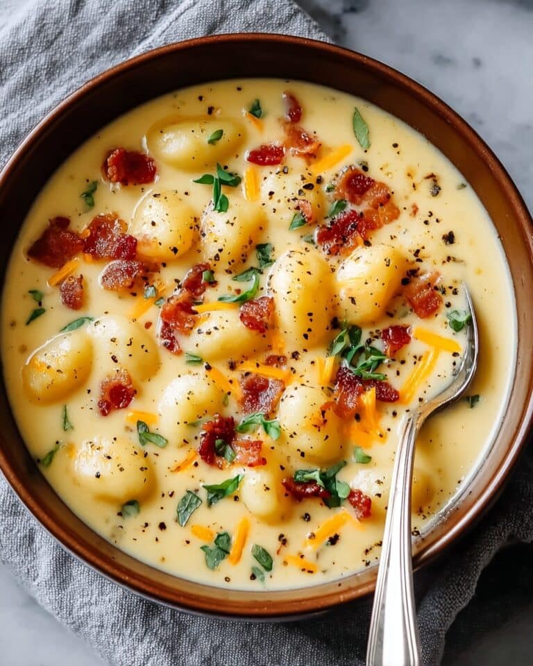 Bacon Cheddar Gnocchi Soup Recipe