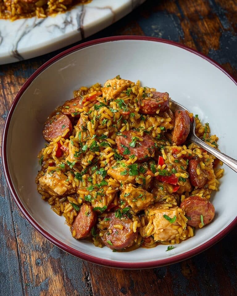 Savory Chicken and Sausage Galinhada with Rice and Vegetables Recipe