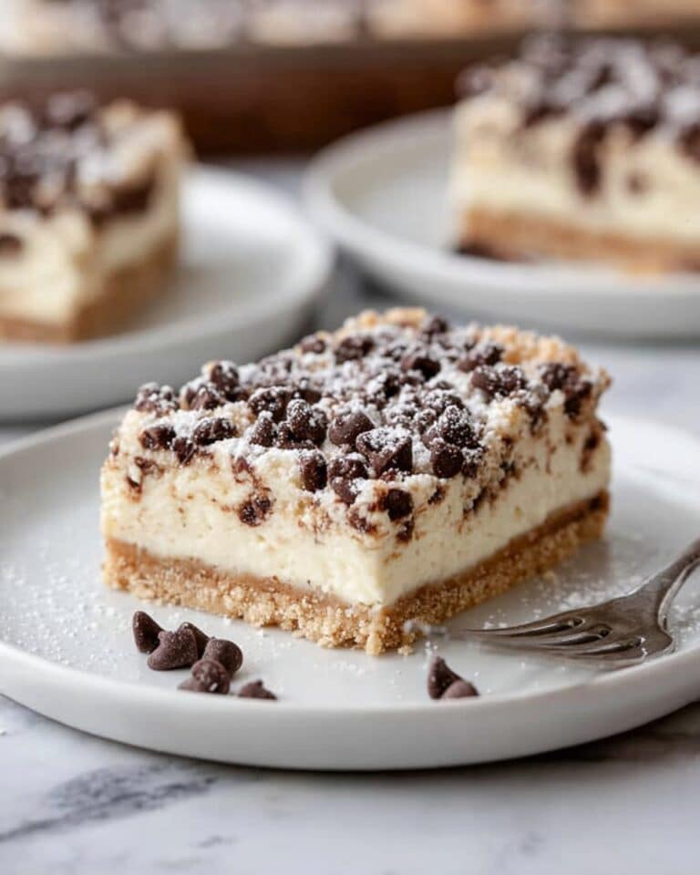 Cannoli Cheesecake Bars Recipe