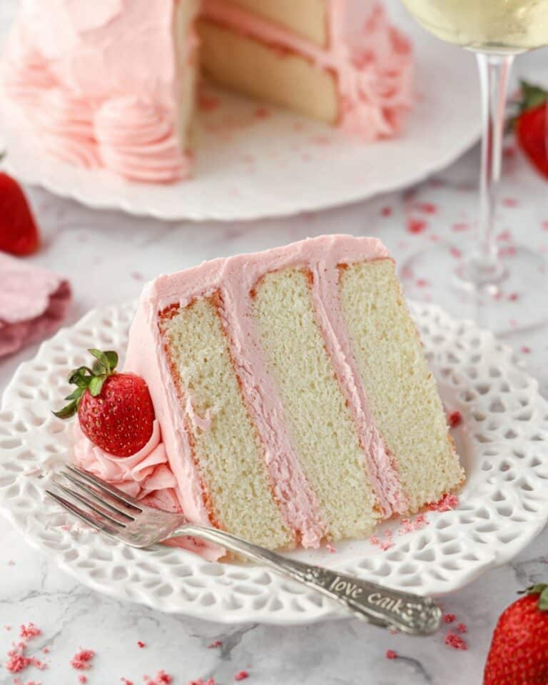 Strawberry Moscato Layer Cake Recipe