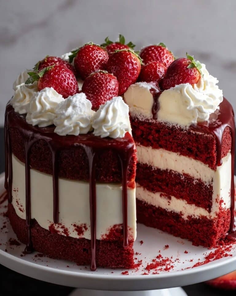 Red Velvet Cheesecake Cake Recipe