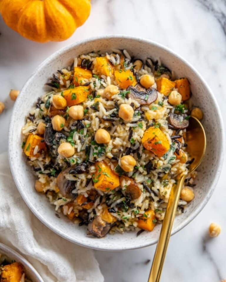One Pot Fall Vegetable Orzo and Chickpeas Recipe