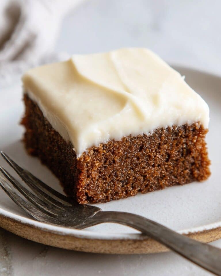 Gingerbread Sheet Cake with Cream Cheese Frosting Recipe