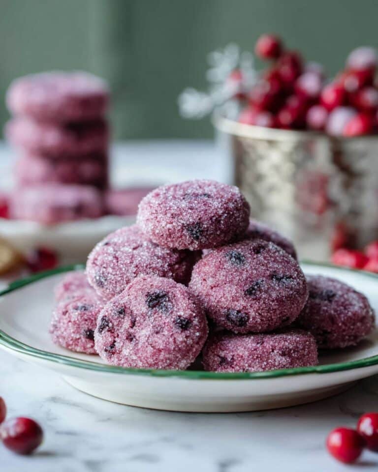 Sparkling Sugarplum Cranberry Cookies Recipe