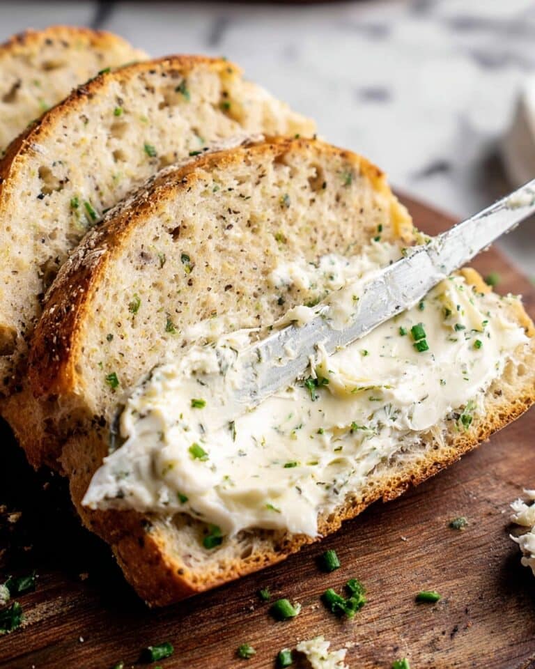 Rustic Garlic Parmesan Herb Bread Recipe