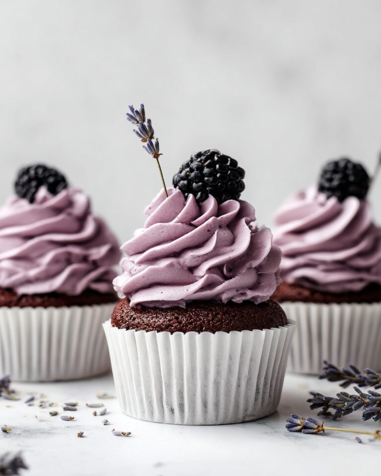 Blackberry Lavender Chocolate Cupcakes Recipe