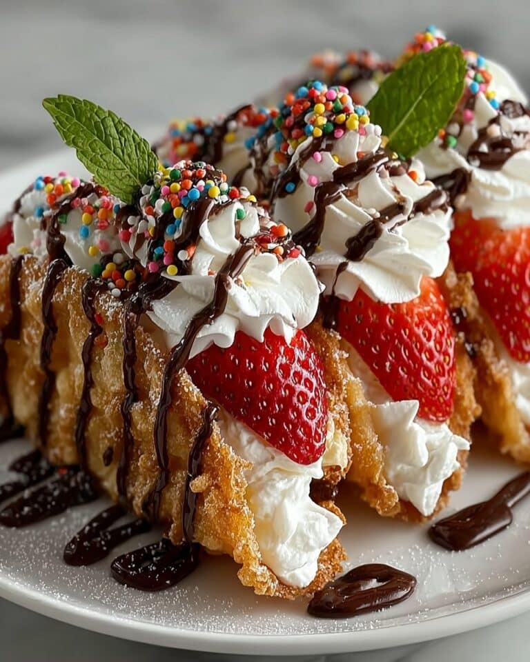 Crispy Neapolitan Cake Tacos with Ricotta, Orange Marmalade, and Honey-Orange Glaze Recipe