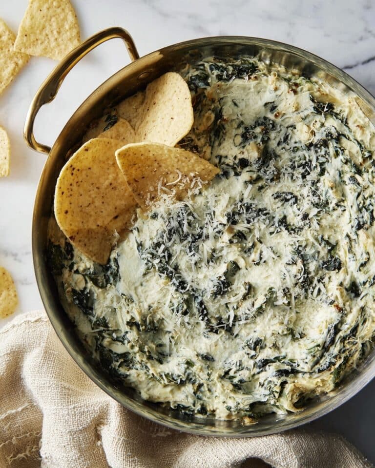 High Protein Spinach Artichoke Dip Recipe