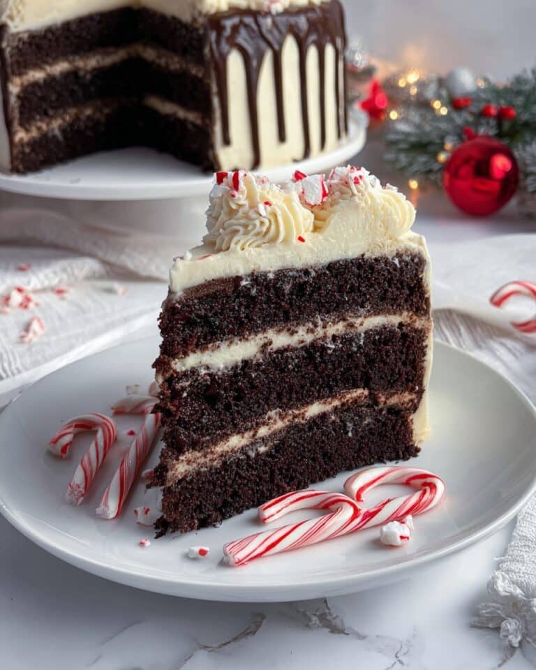 Moist Peppermint Fudge Cake Recipe