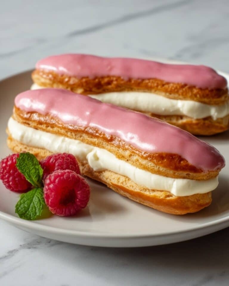 Lemon Raspberry Eclairs Recipe