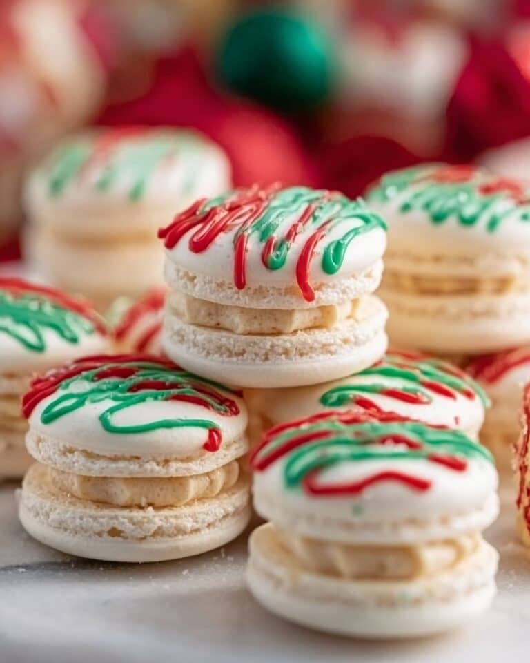 Christmas Tree Cake Macarons Recipe