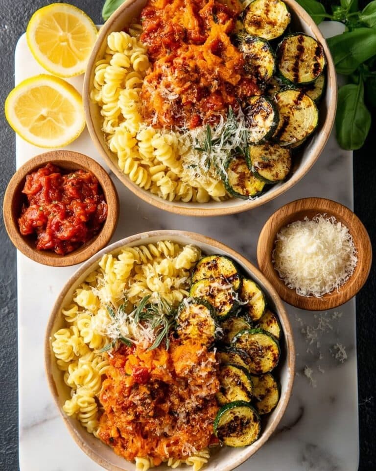 Ground Chicken and Parmesan Roasted Zucchini Bowls Recipe