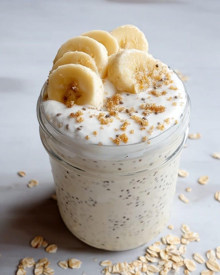 Banana Cream Pie Overnight Oats Recipe