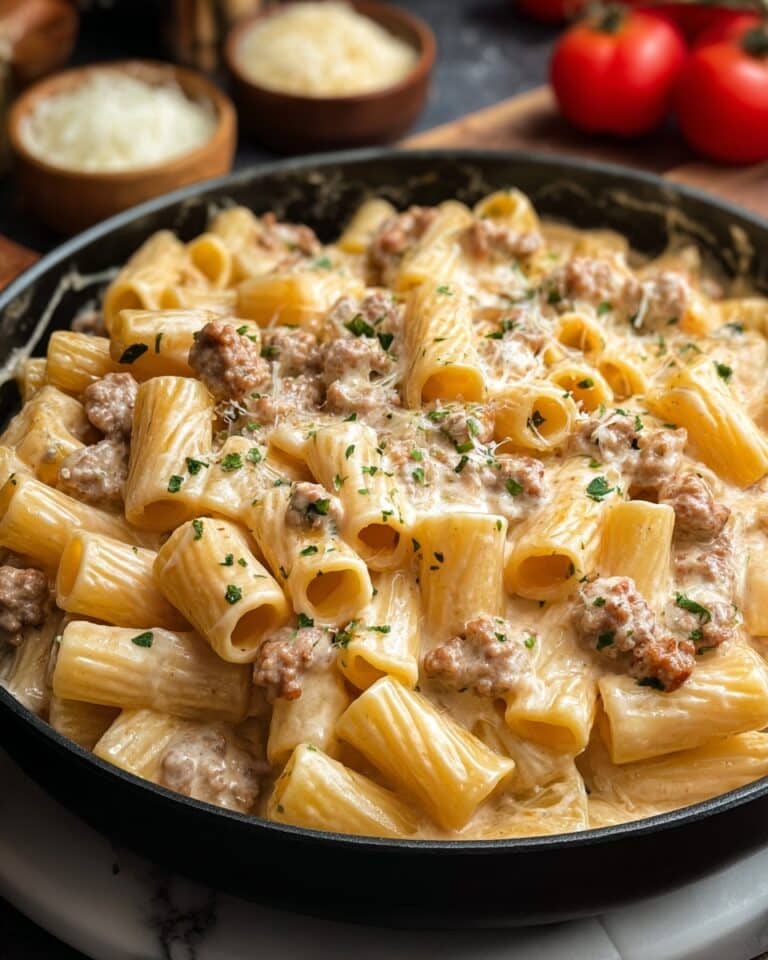 Creamy Sausage Rigatoni Recipe