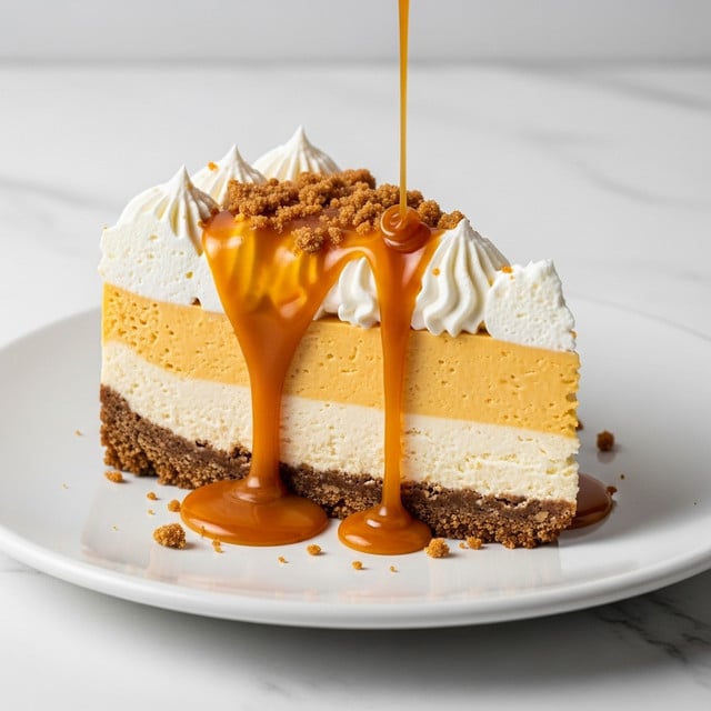 Pumpkin Better Cake with Caramel, Toffee, and Whipped Topping Recipe