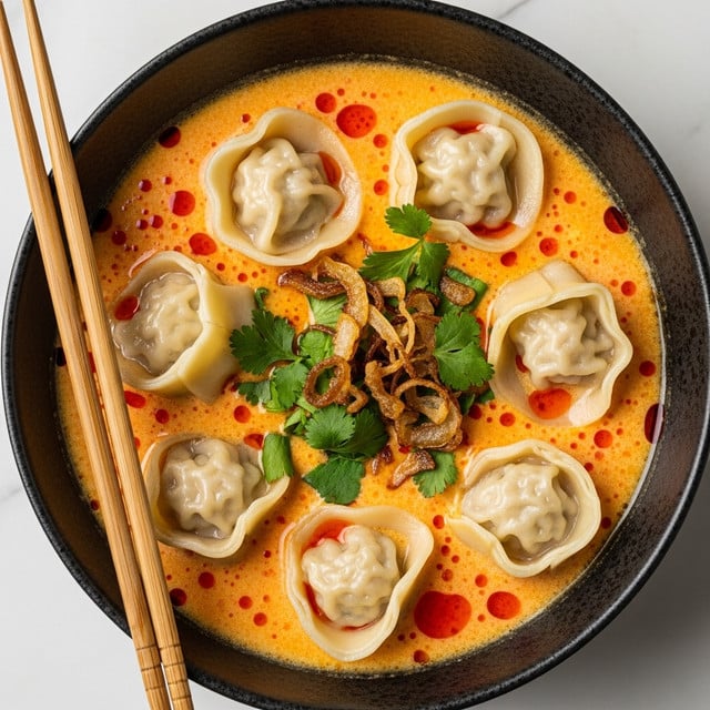 Quick Coconut Curry Soup with Vegan Dumplings Recipe