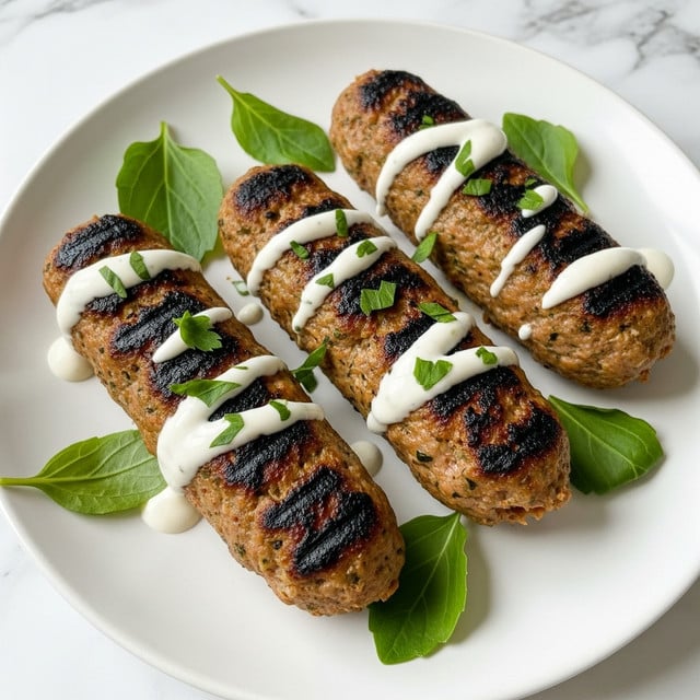 Chicken Kofta with Garlic Yogurt Sauce Recipe