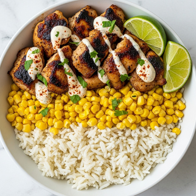 Street Corn Chicken and Rice Bowls Recipe