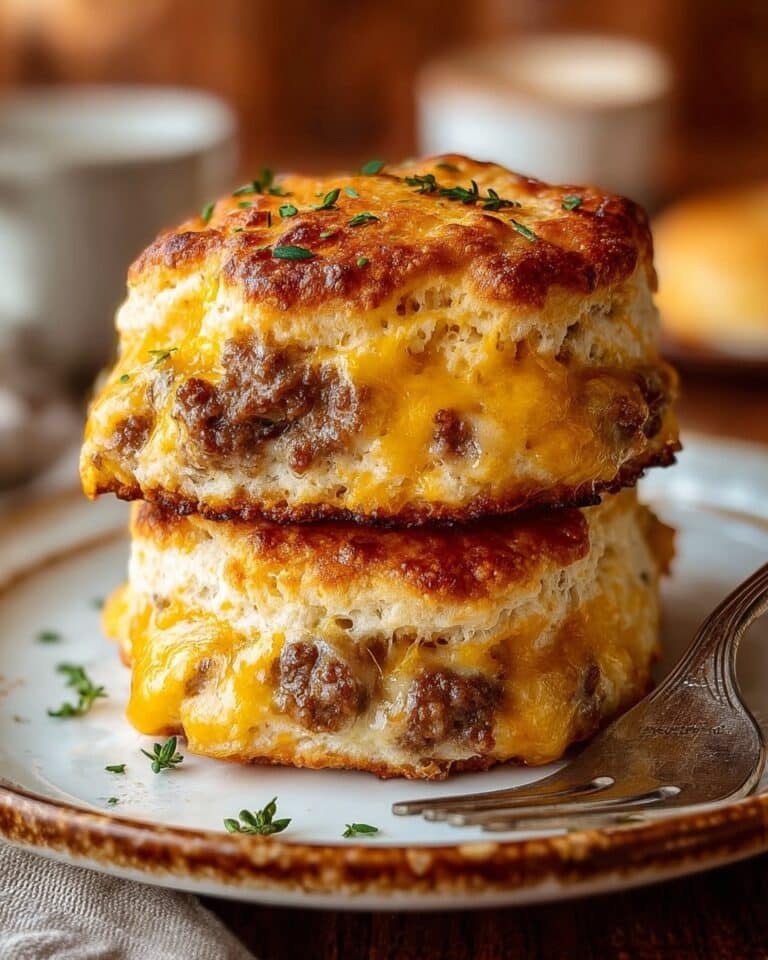 Sausage Cheese Butter Swim Biscuits Recipe