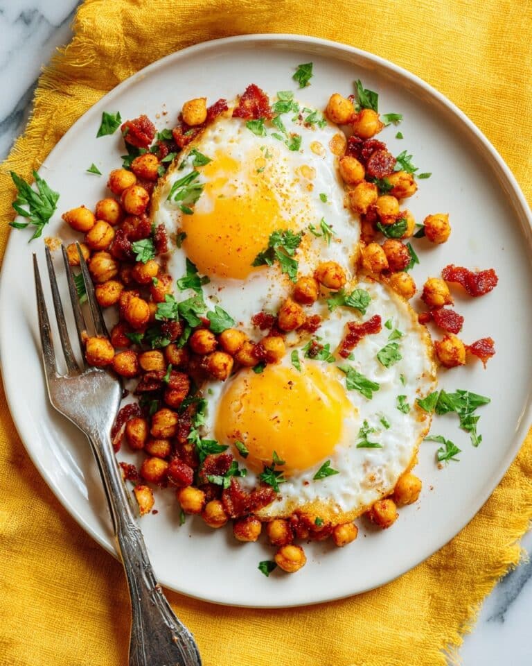 Smoky Chickpea Fried Eggs (4 Ingredients) Recipe