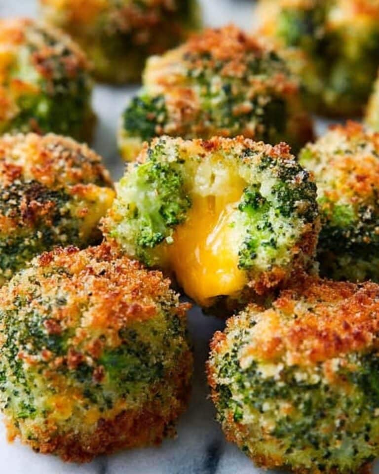 Baked Broccoli Cheese Balls Recipe