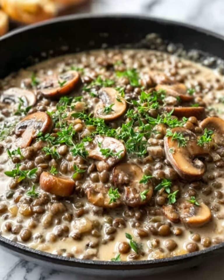 Lentil Mushroom Stroganoff Recipe
