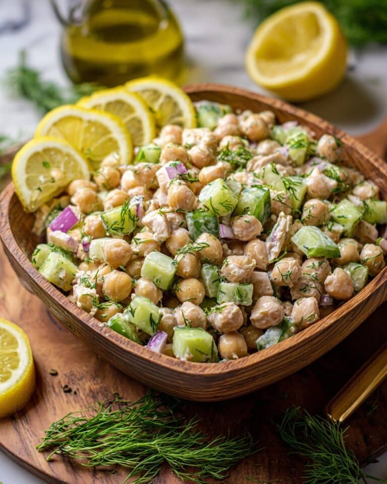 Healthy Tuna Garbanzo Bean Salad Recipe
