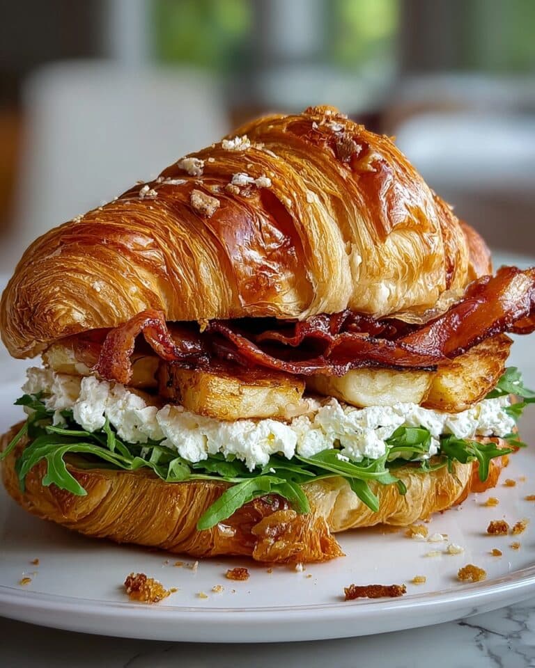 Apple & Goat Cheese Croissant Sandwich Recipe