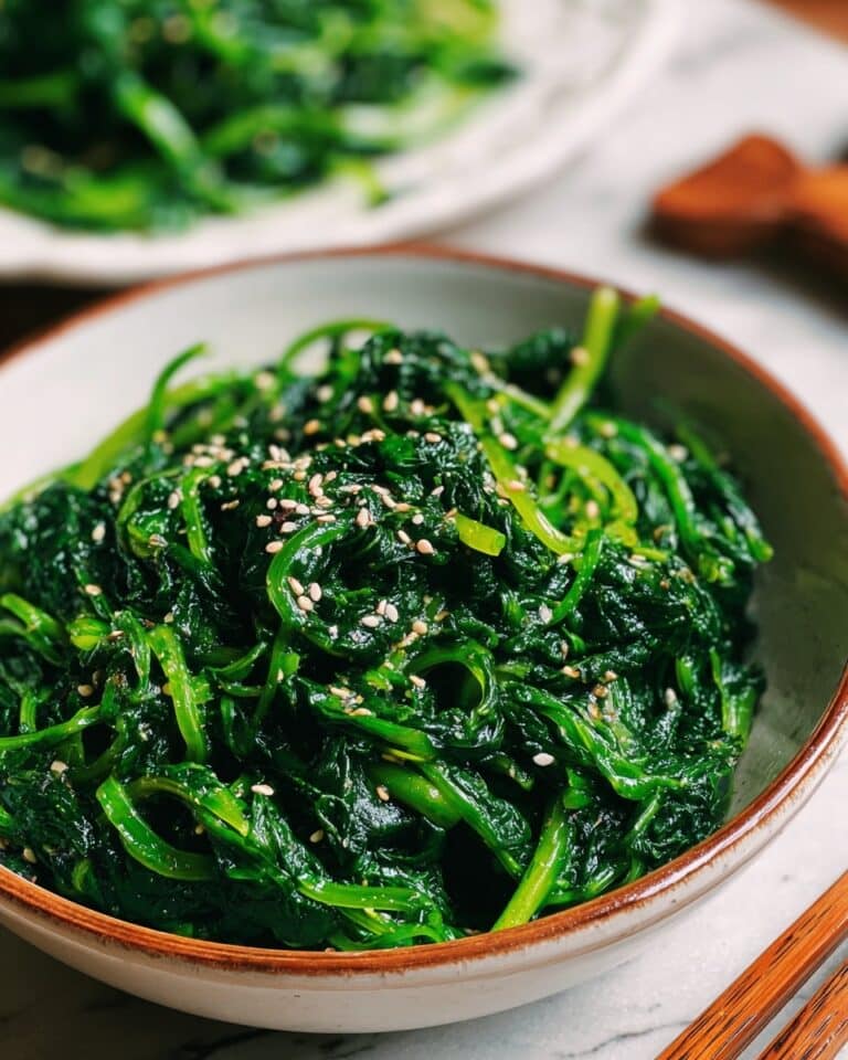 Korean Spinach Salad (Sigeumchi Namul) Recipe