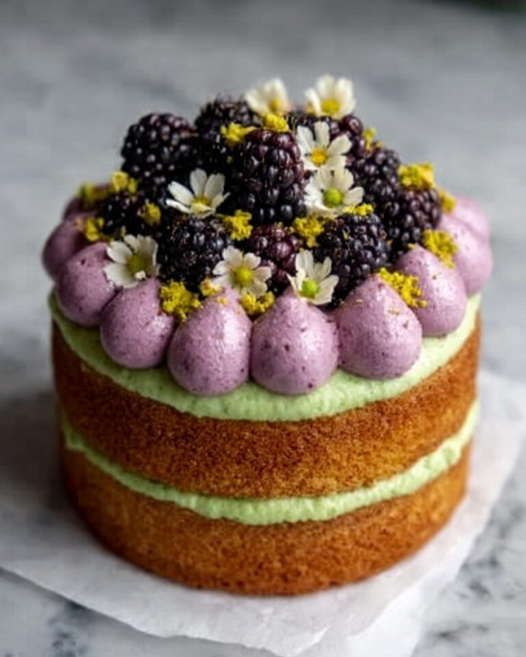 Pistachio and Blackberry Olive Oil Cake Recipe