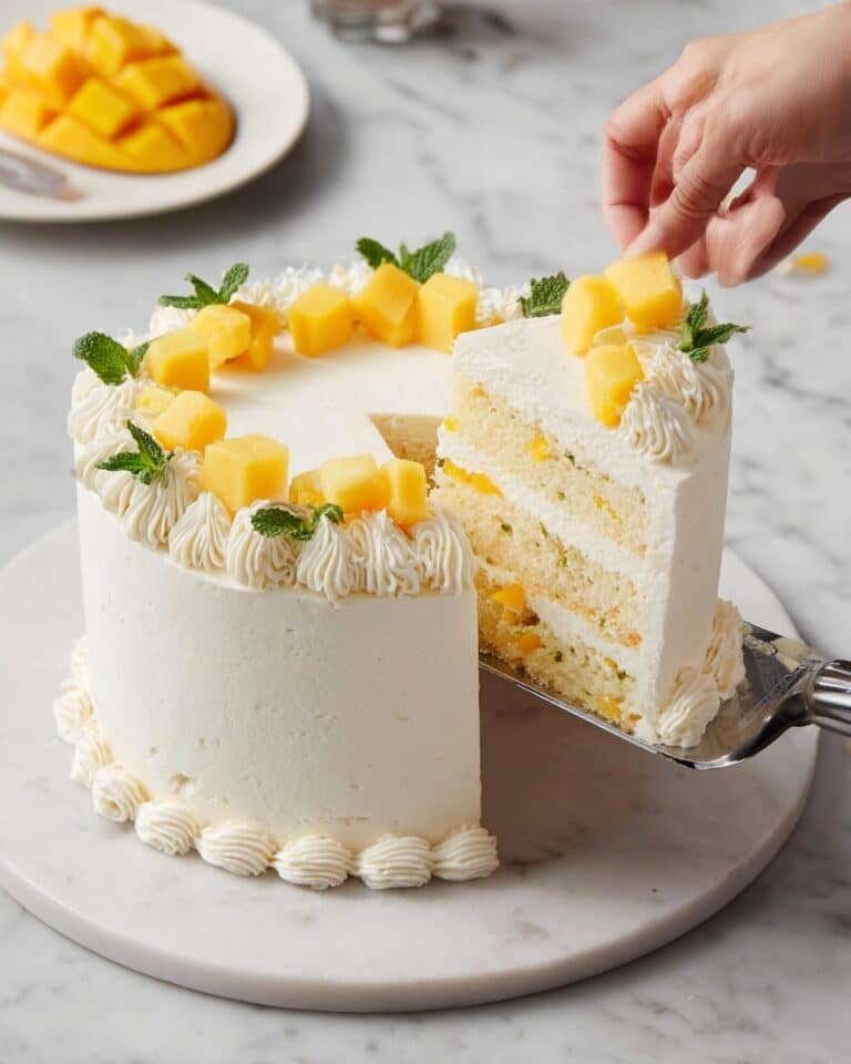 Mango Layered Chiffon Cake with Whipped Cream and Fresh Mango Filling Recipe