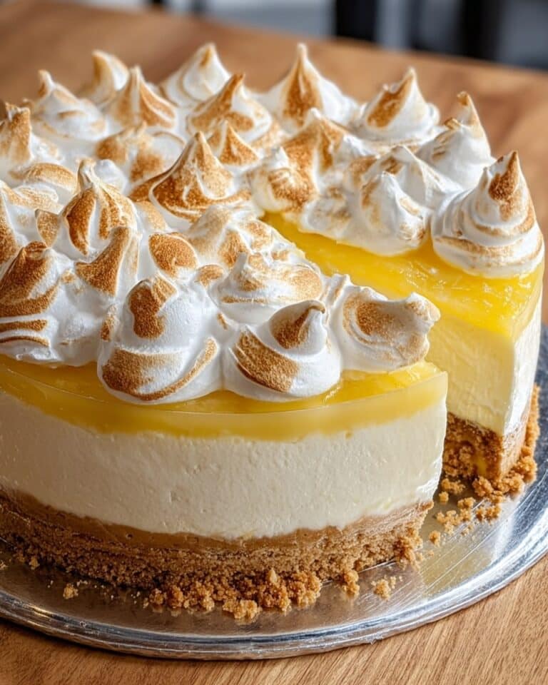Triple Lemon Meringue Cheesecake Recipe