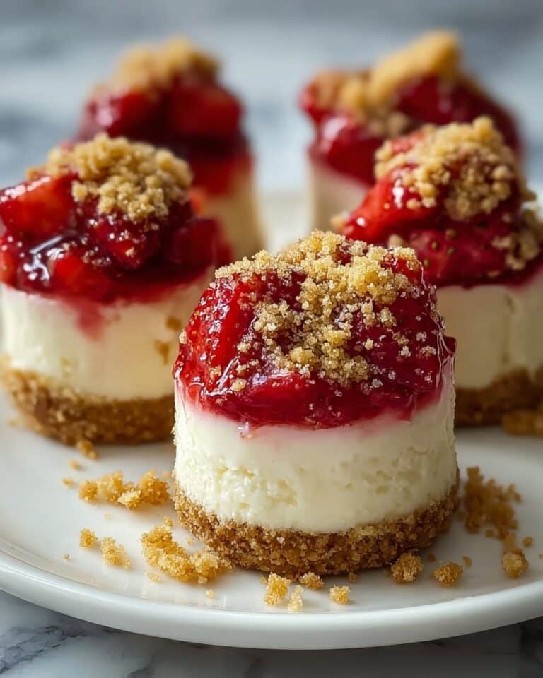 Mini Strawberry Crunch Cheesecake Bites Recipe