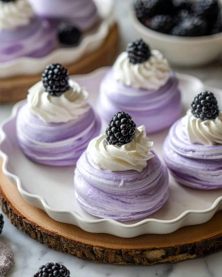 Blackberry Pavlovas Recipe