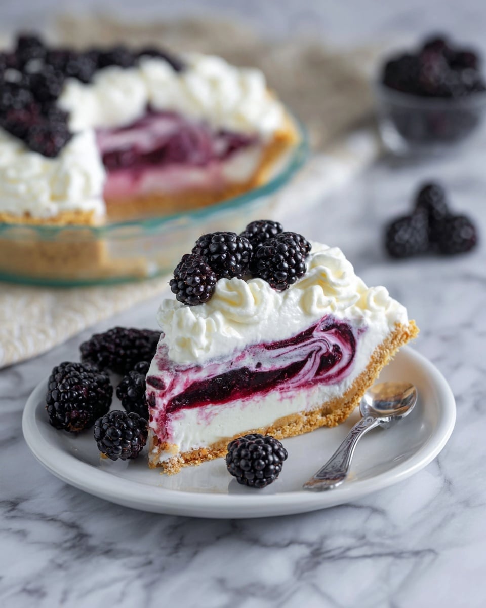 Blackberry Ice Cream Pie Recipe - Recipe Image