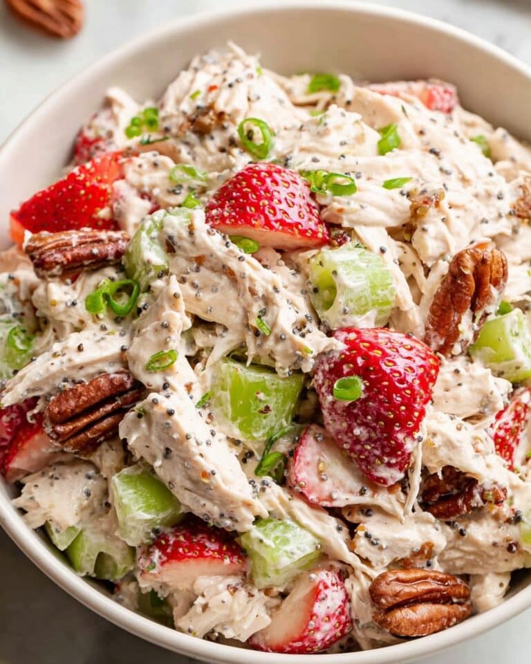 Strawberry Poppy Seed Pecan Chicken Salad Recipe