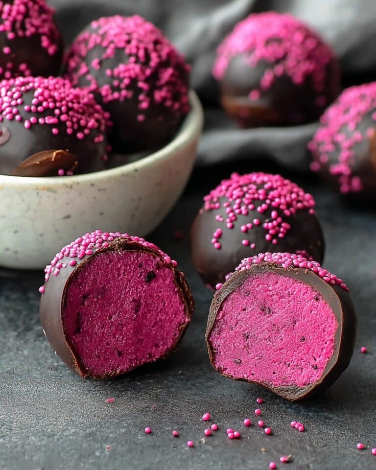 Dark Chocolate Dragon Fruit Coconut Treats Recipe
