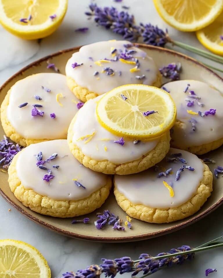 Lemon Lavender Cookies with Glaze Recipe