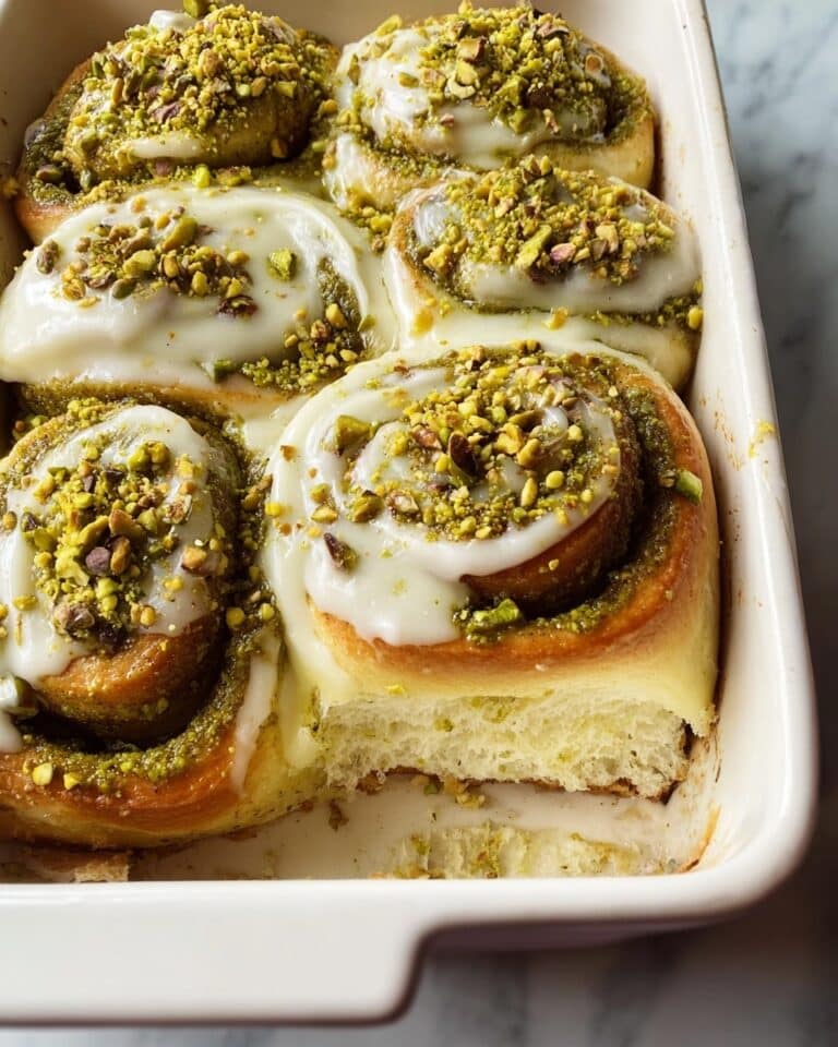 Small Batch Pistachio Cream Cinnamon Rolls Recipe