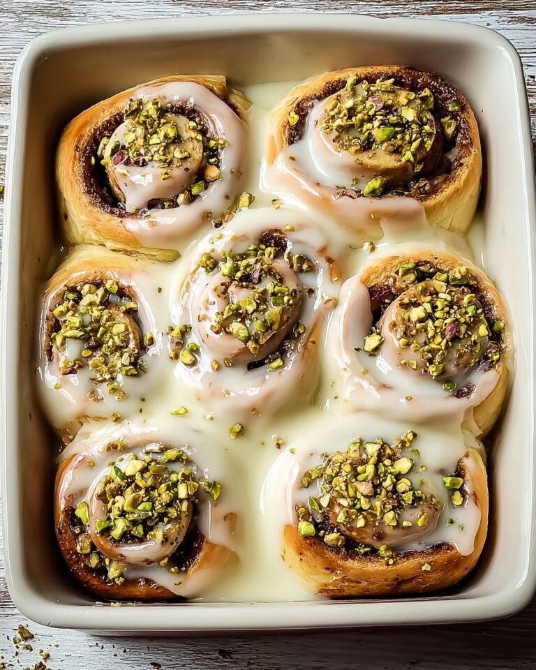 Indulgent Pistachio Cream Cinnamon Rolls Recipe